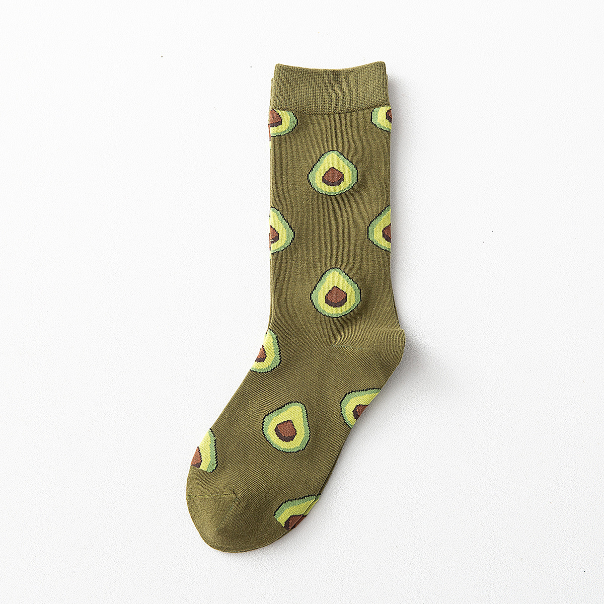 2020 Winter Series Poached Fruit Avocado Creative Personality Tide Socks In Tube Socks